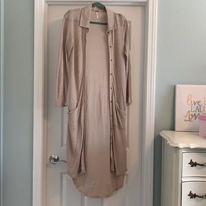 Free People Collared Cardigan